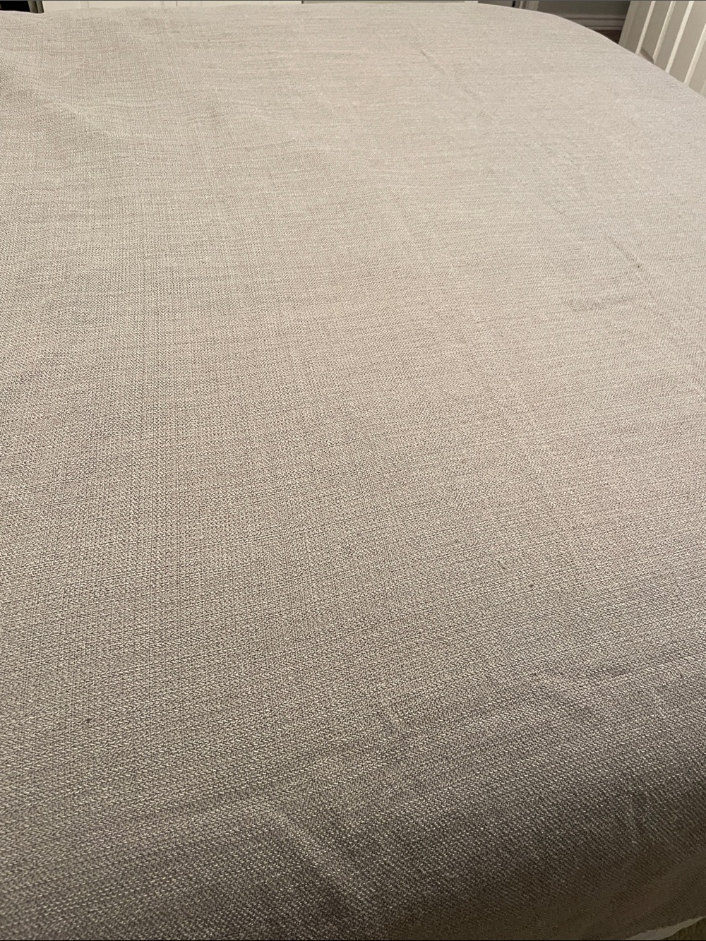 Threshold Gray Cotton & Polyester Table Cloth 102 x 99